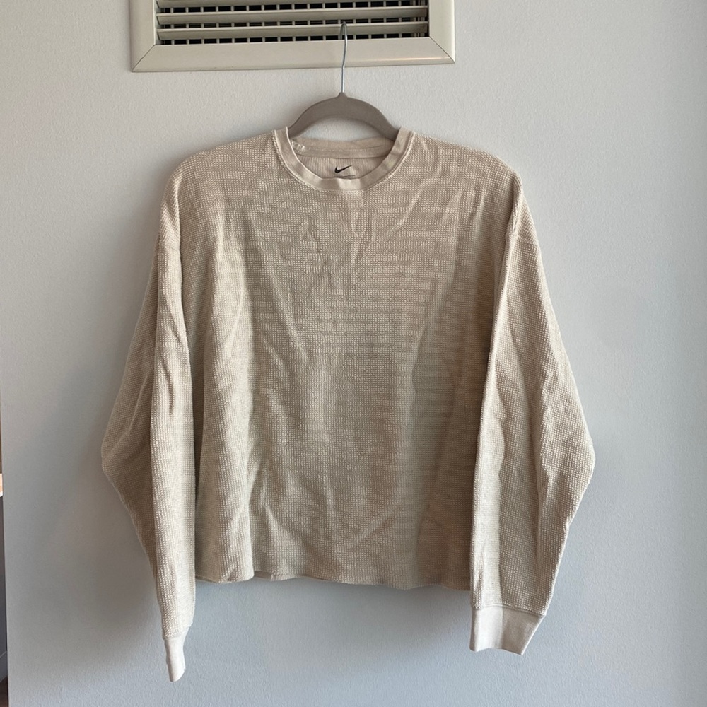 NIKE Yoga waffle knit long sleeve